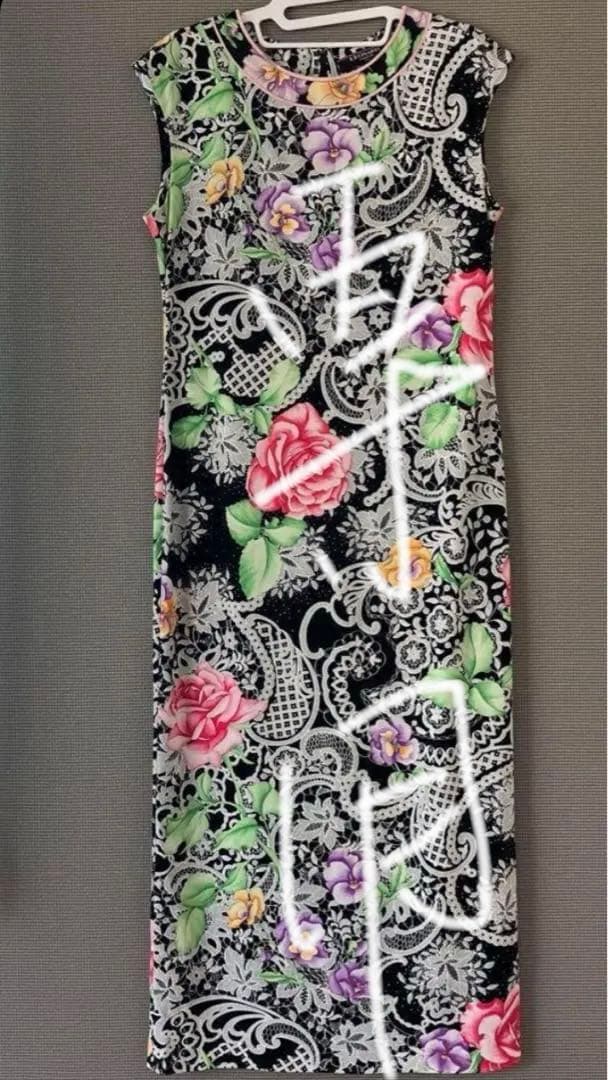 paakopod❣️レオナール　カンカン　シルク混 ロングワンピース