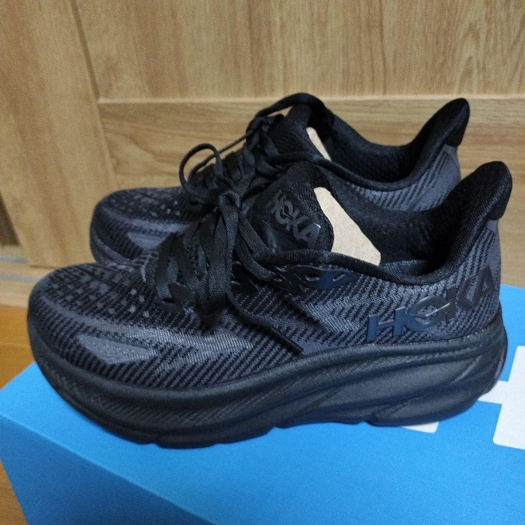 新品　Hoka ホカオネオネ クリフトン9 Black 24.5cm