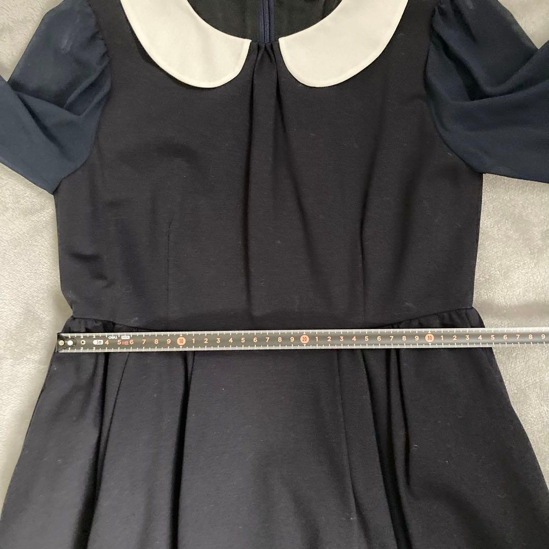 【美品】TOCCA　ネイビー リボンフォーマルワンピース 160