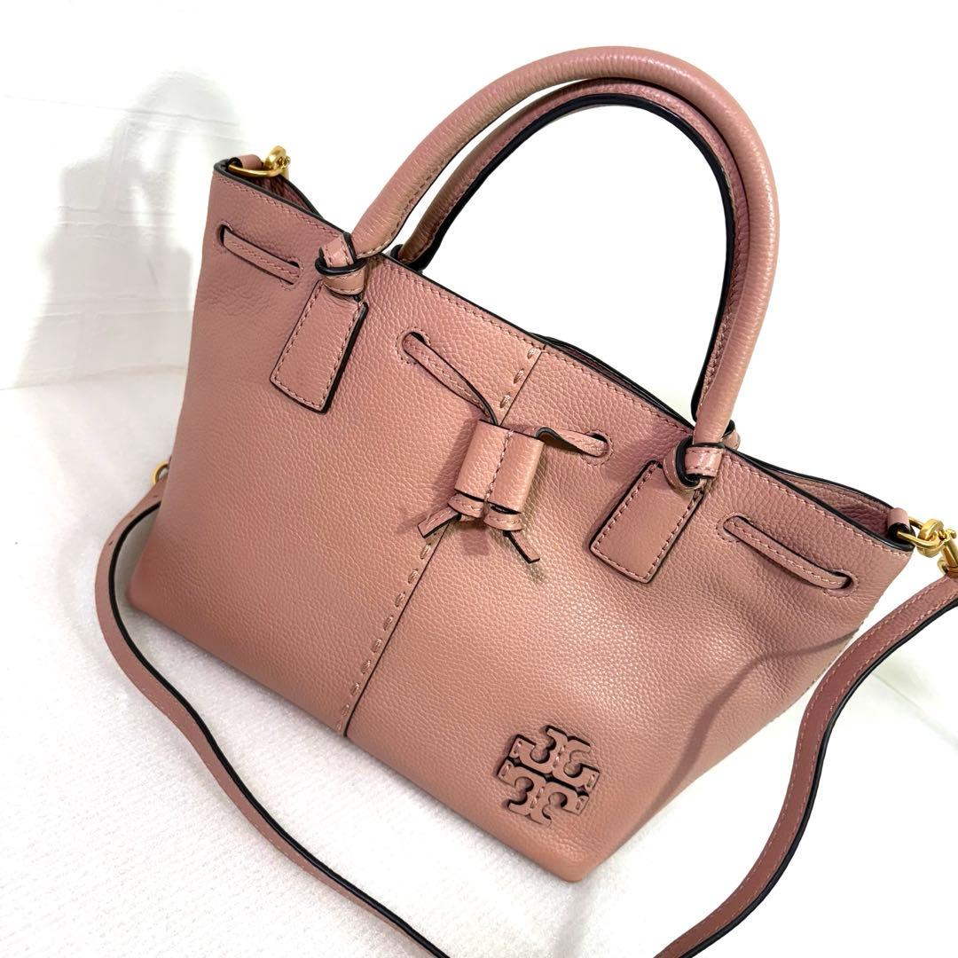 トリーバーチ トートバッグ　レザー　 マックグロー　ドローストリング　サッチェル