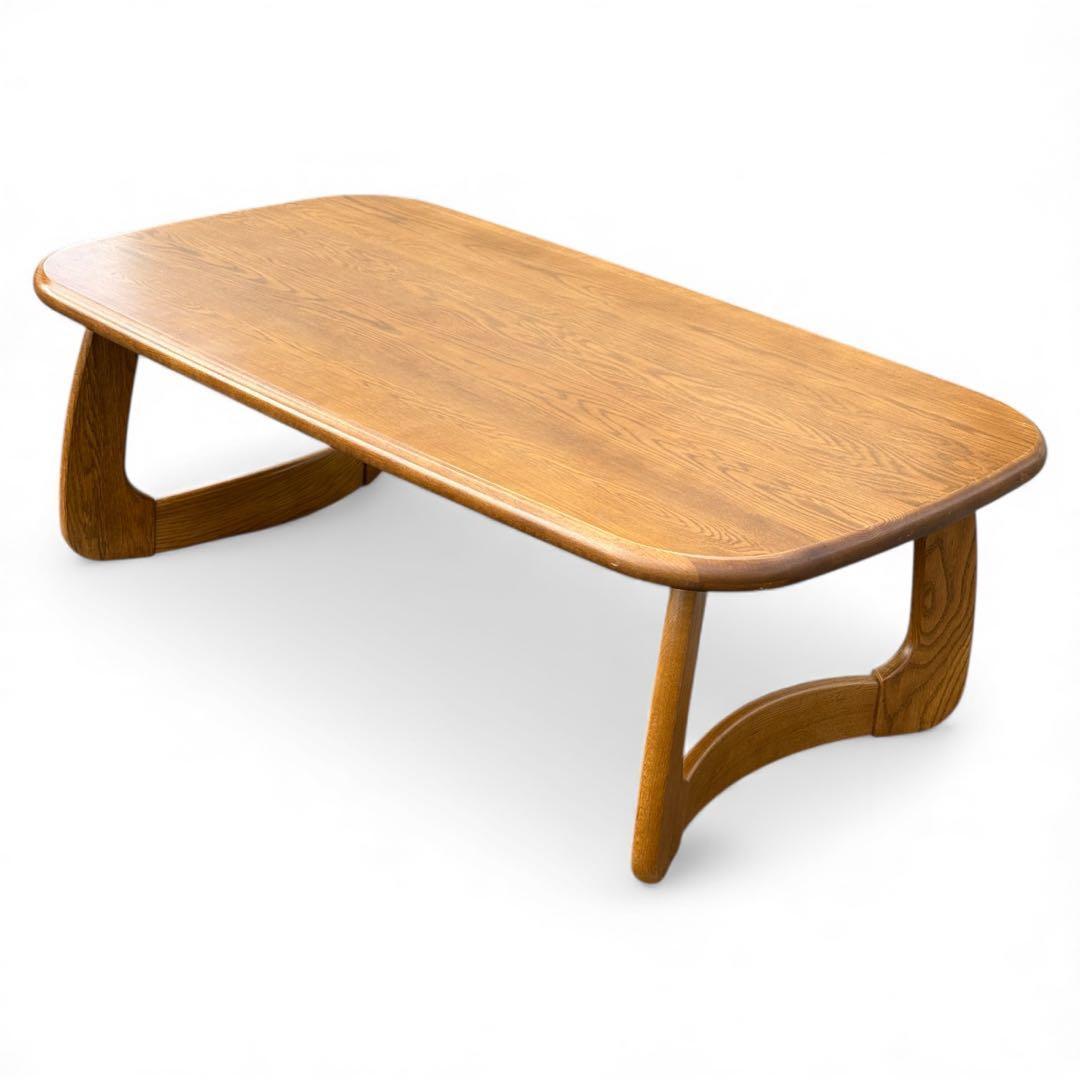 【新春セール】浜本工芸 T-1500 センターテーブル ナラ材 曲木