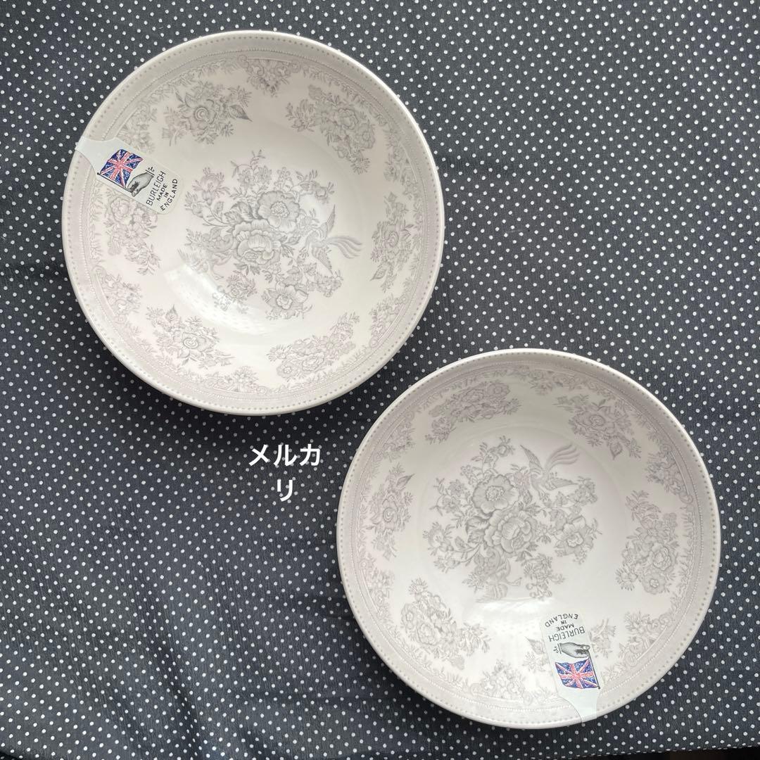 バーレイ アジアティックフェザンツ　シリアルボウル Burleigh ダブグレイ
