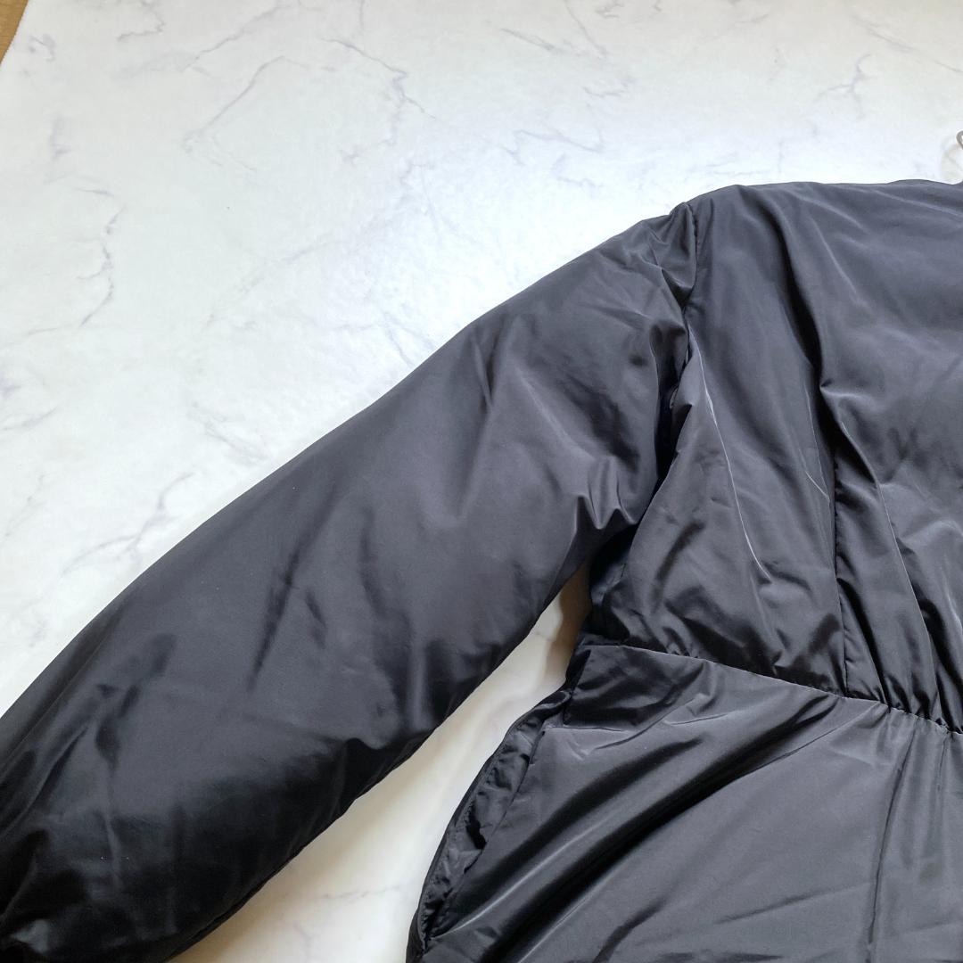 美品✨ボーダーズアットバルコニー イリデッセント パテッド ジャケット 黒 36