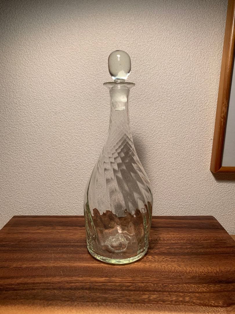 倉敷ガラス 小谷眞三 栓付きモール瓶 民藝 横山秀樹