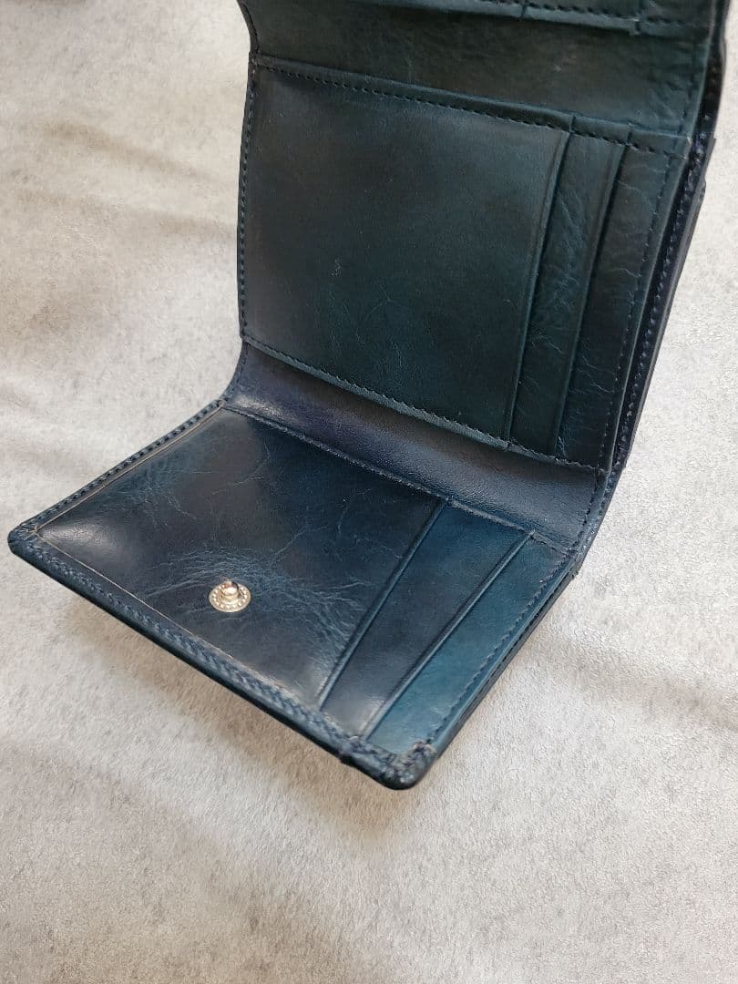 master-piece コンパクトウォレット(三つ折り)ブルー