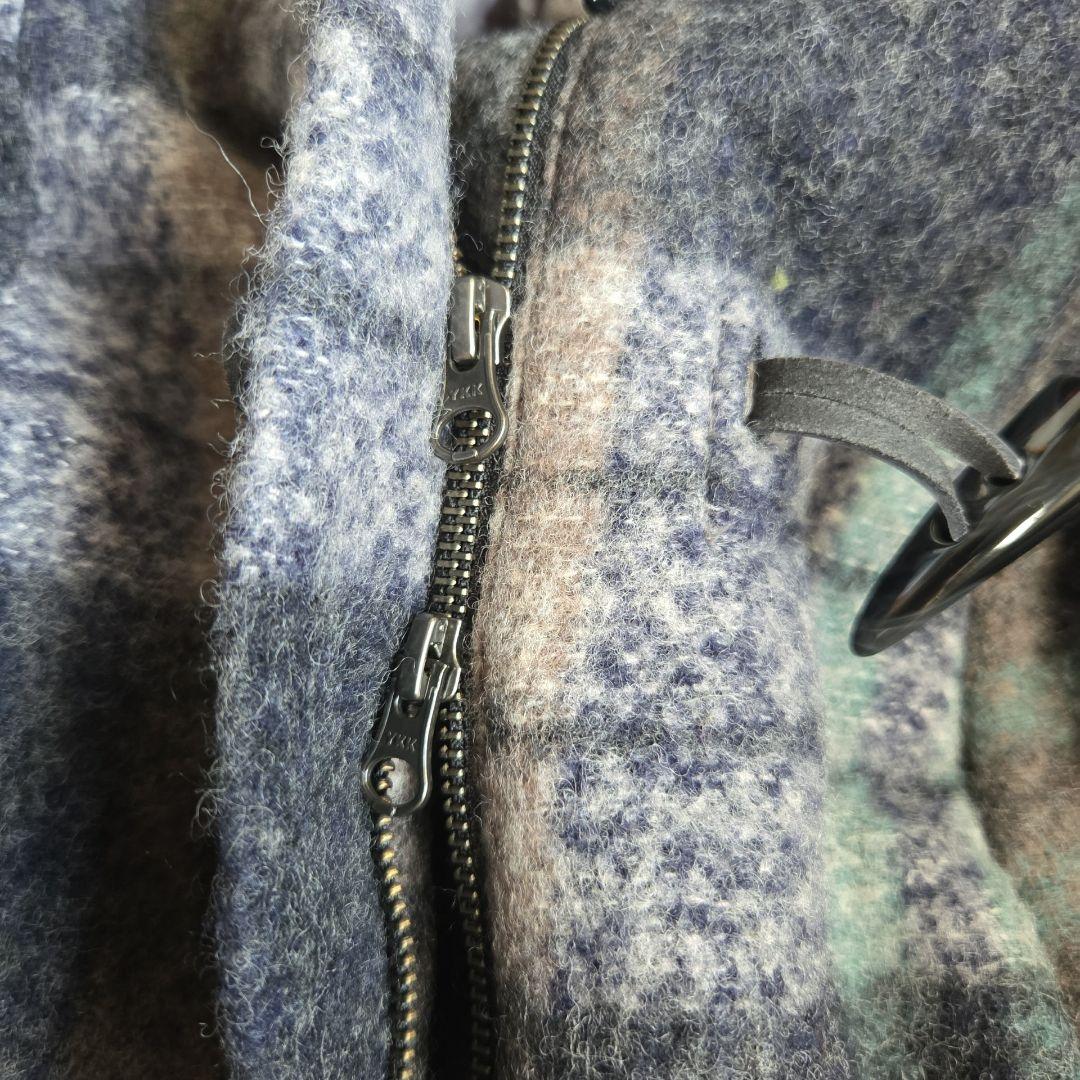 Haru◆Le-Fluy/アコーレ　◆良品◆ウールダッフルコートチェック柄