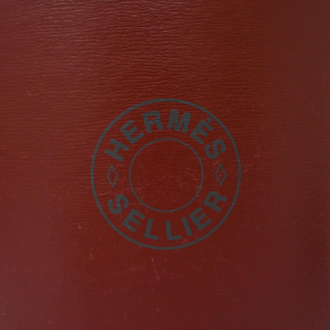 ■ □ 47370★年 HERMES エルメス サドルボックス セリエ ブラウン