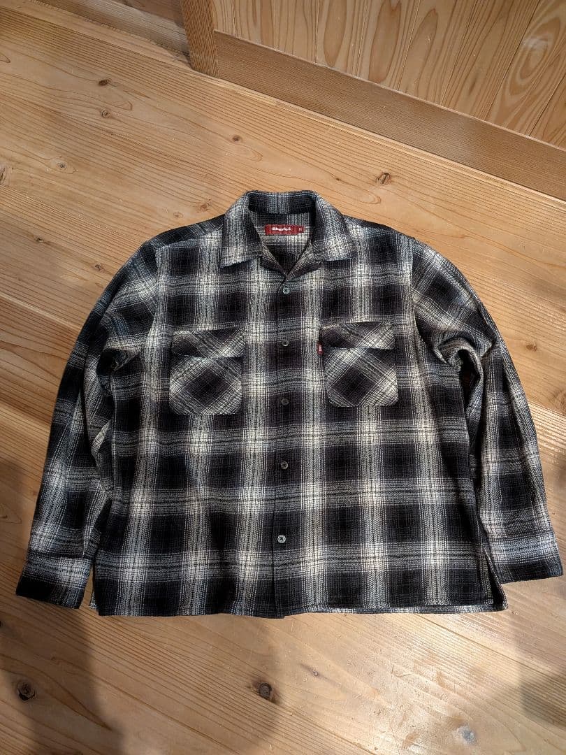 トップス hide and seek Ombre Check L/S Shirt