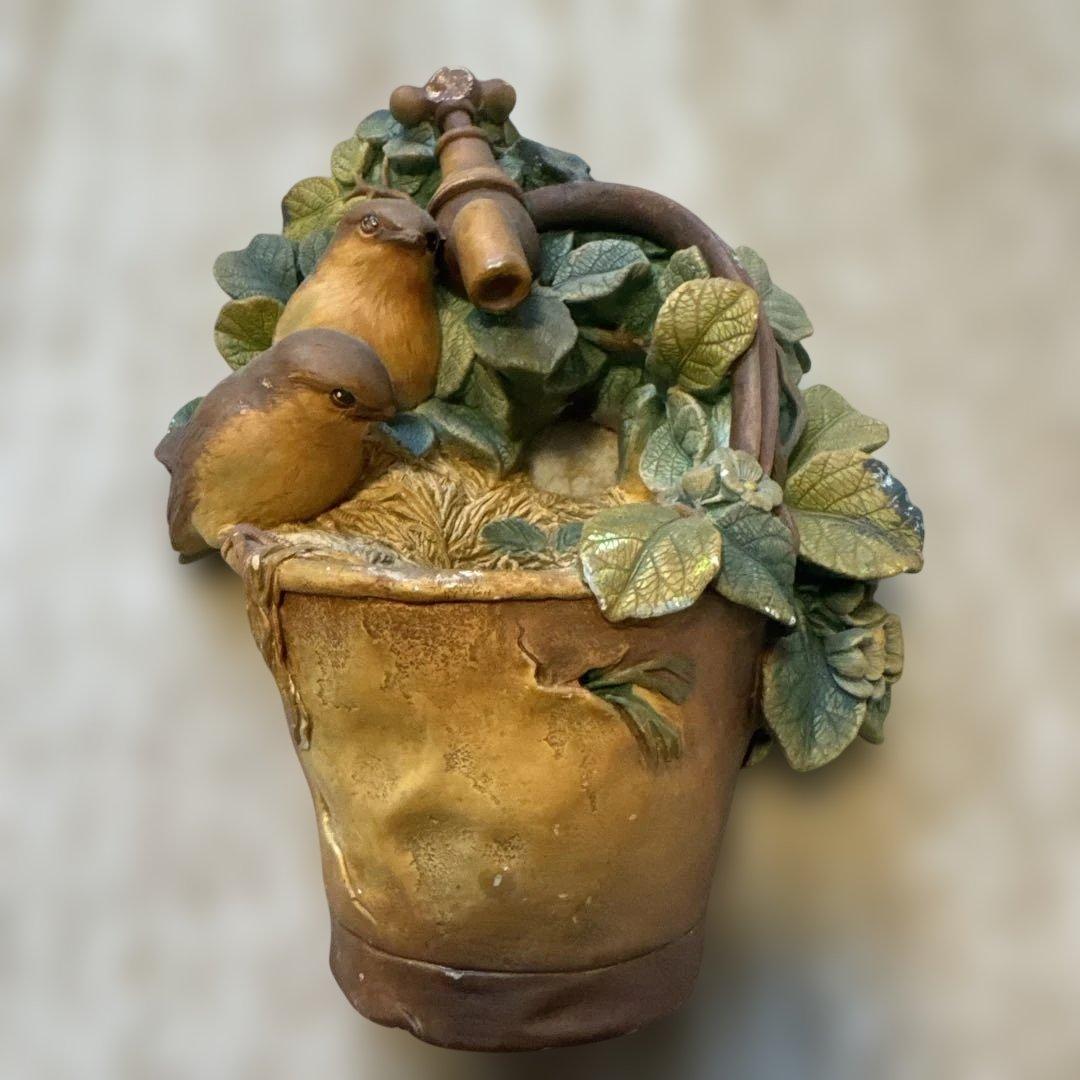 ボッソン バスケット 鳥 置物 3050