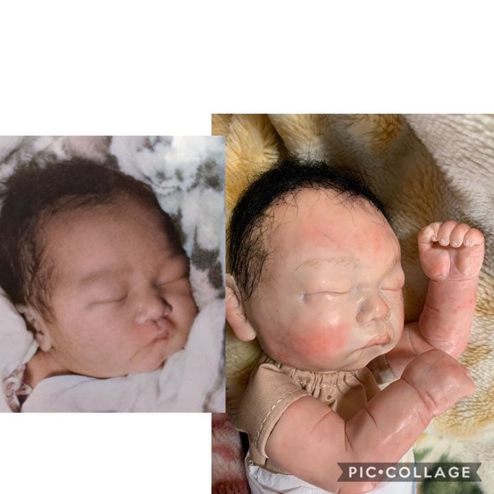 ヒトガタリ屋 昭和通り プリミーポートレート創作人形樹脂粘土ベビーリボーンドール