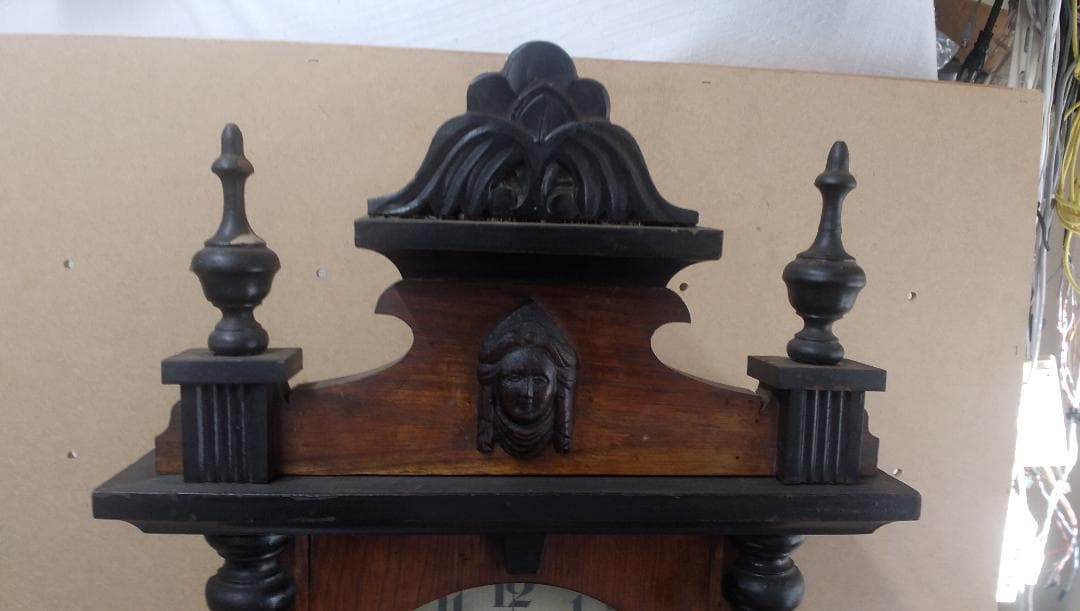 古い柱時計    ⑬