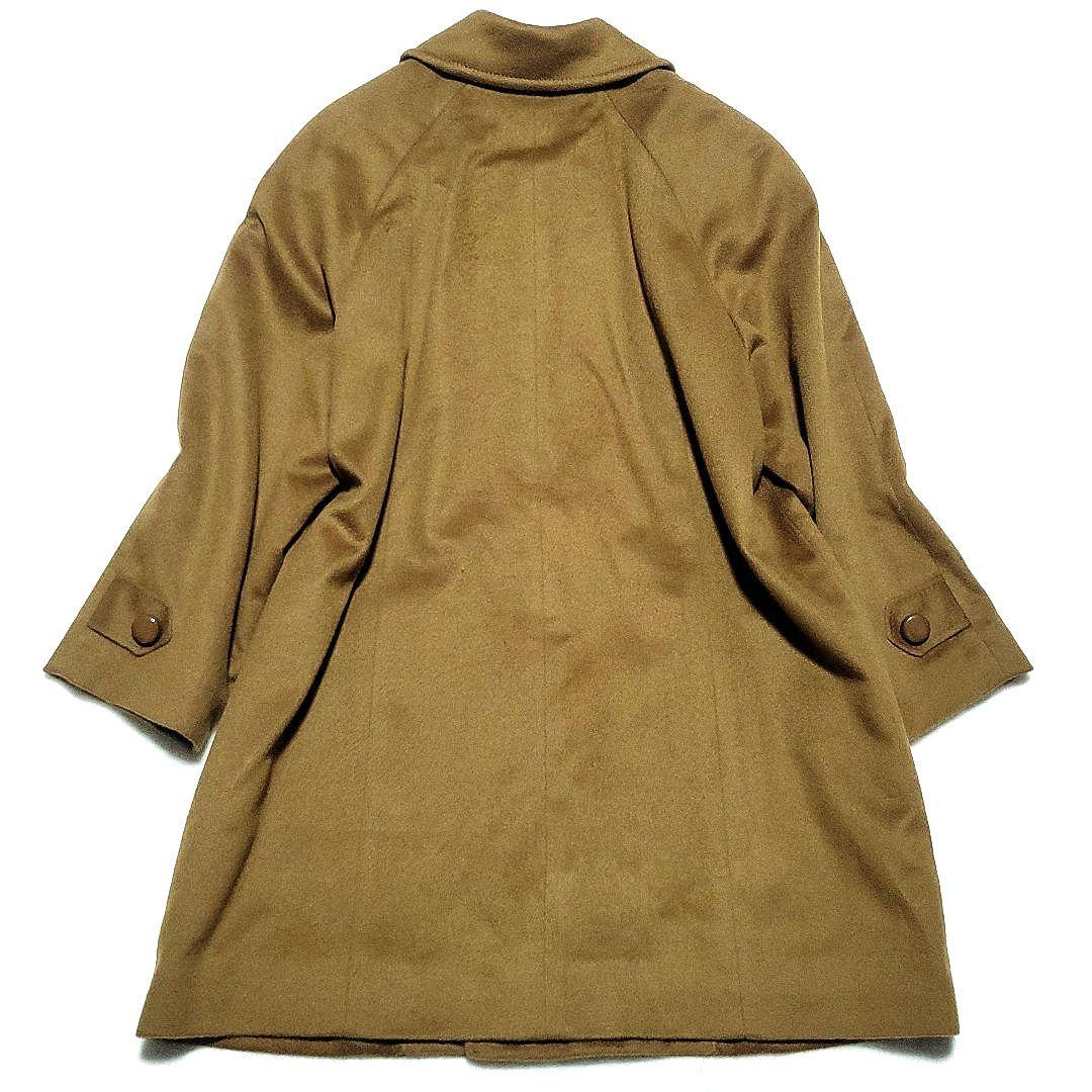 【未使用級 カシミヤ100%】レリアン　ロングコート ダブルブレスト キャメル