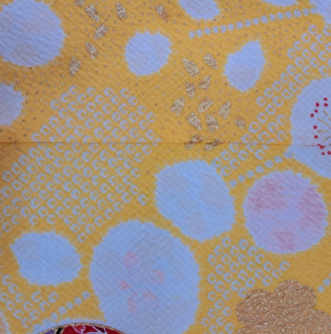 大幅値下げ 未使用に近い フルセット 七五三着物 七歳祝着(クリーム地手鞠柄)