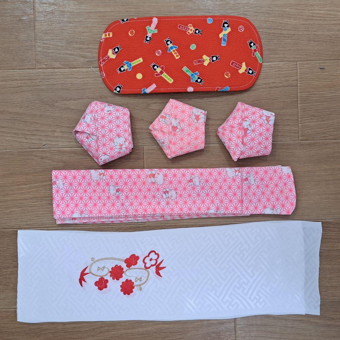 大幅値下げ 未使用に近い フルセット 七五三着物 七歳祝着(クリーム地手鞠柄)