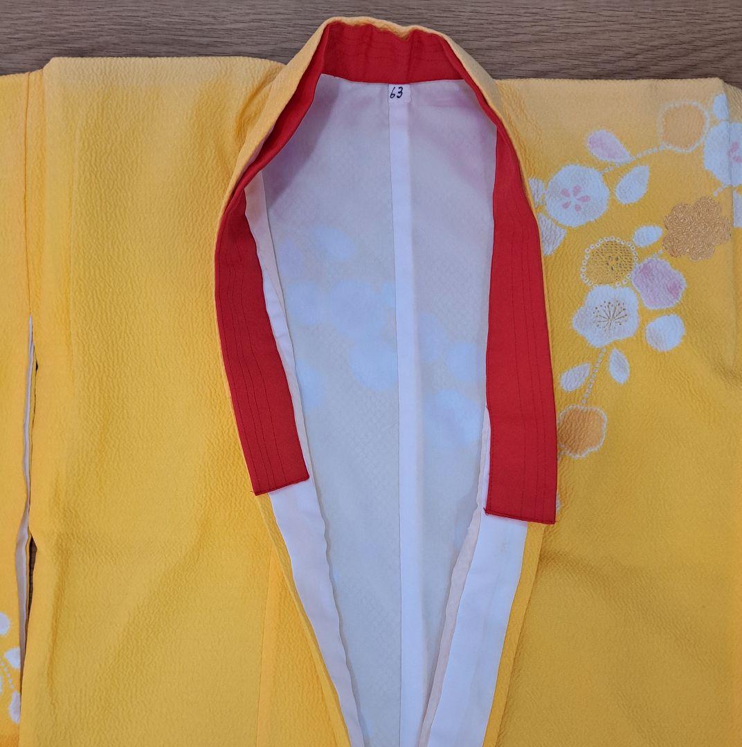 大幅値下げ 未使用に近い フルセット 七五三着物 七歳祝着(クリーム地手鞠柄)