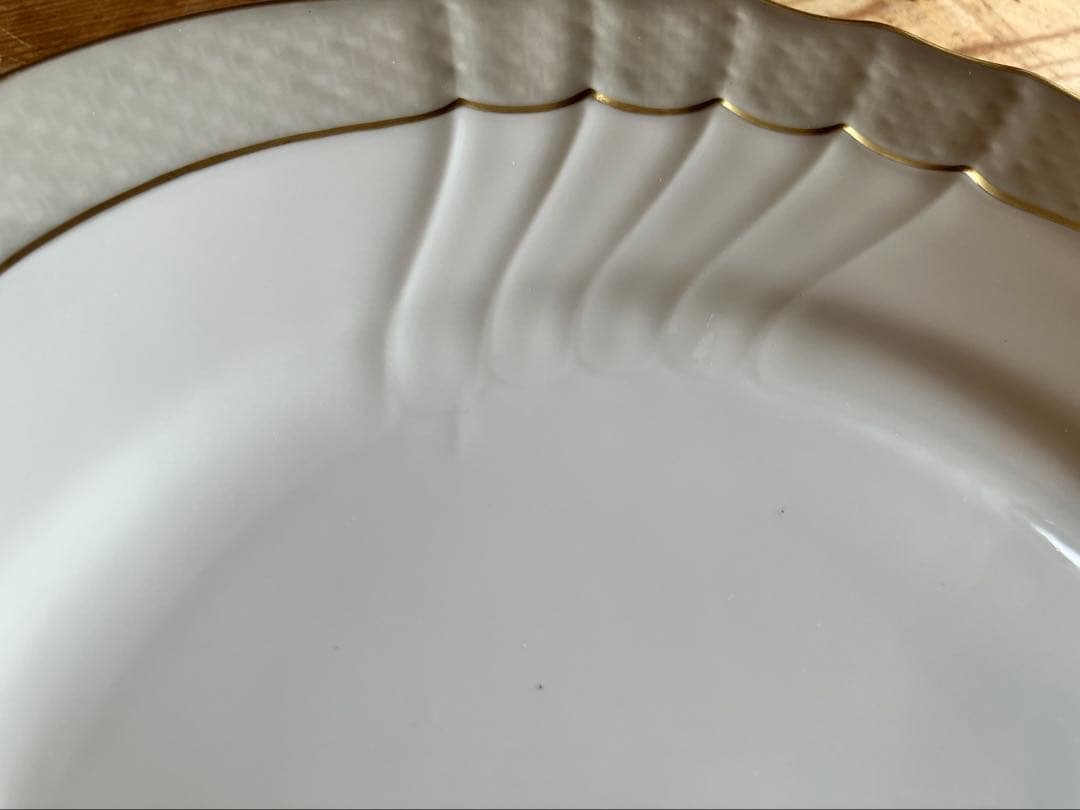 ジノリ　ベッキオグレース　19.5デザートプレート×5