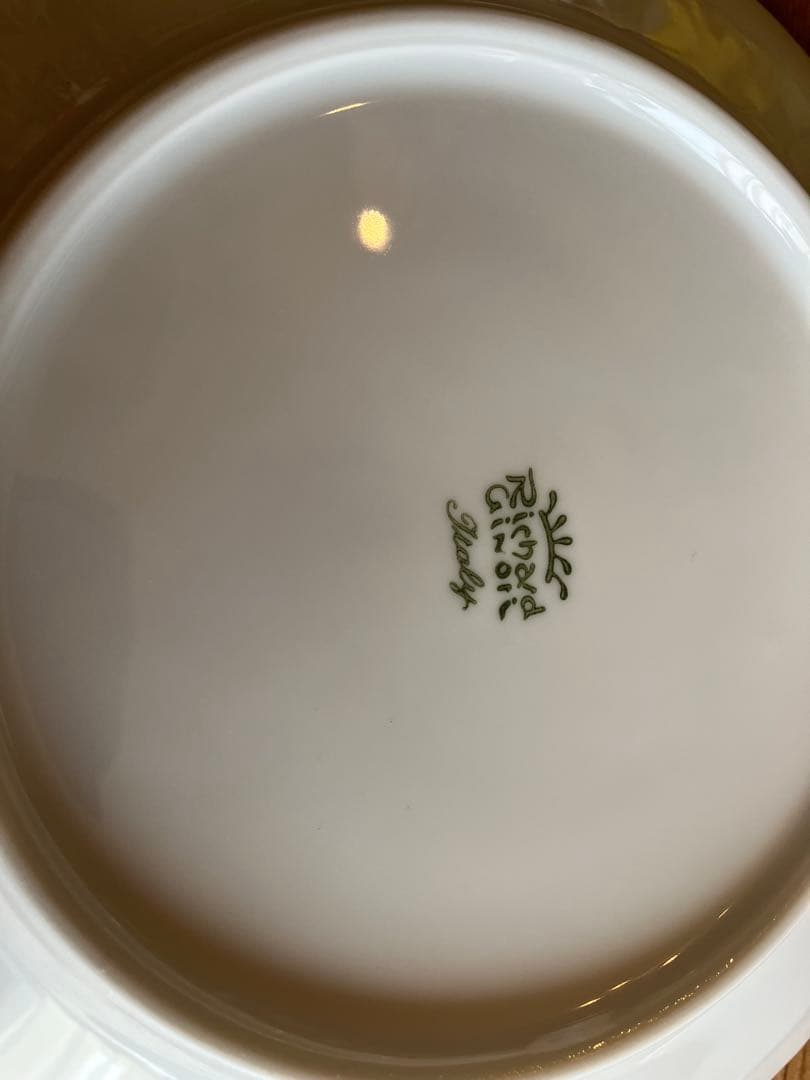 ジノリ　ベッキオグレース　19.5デザートプレート×5