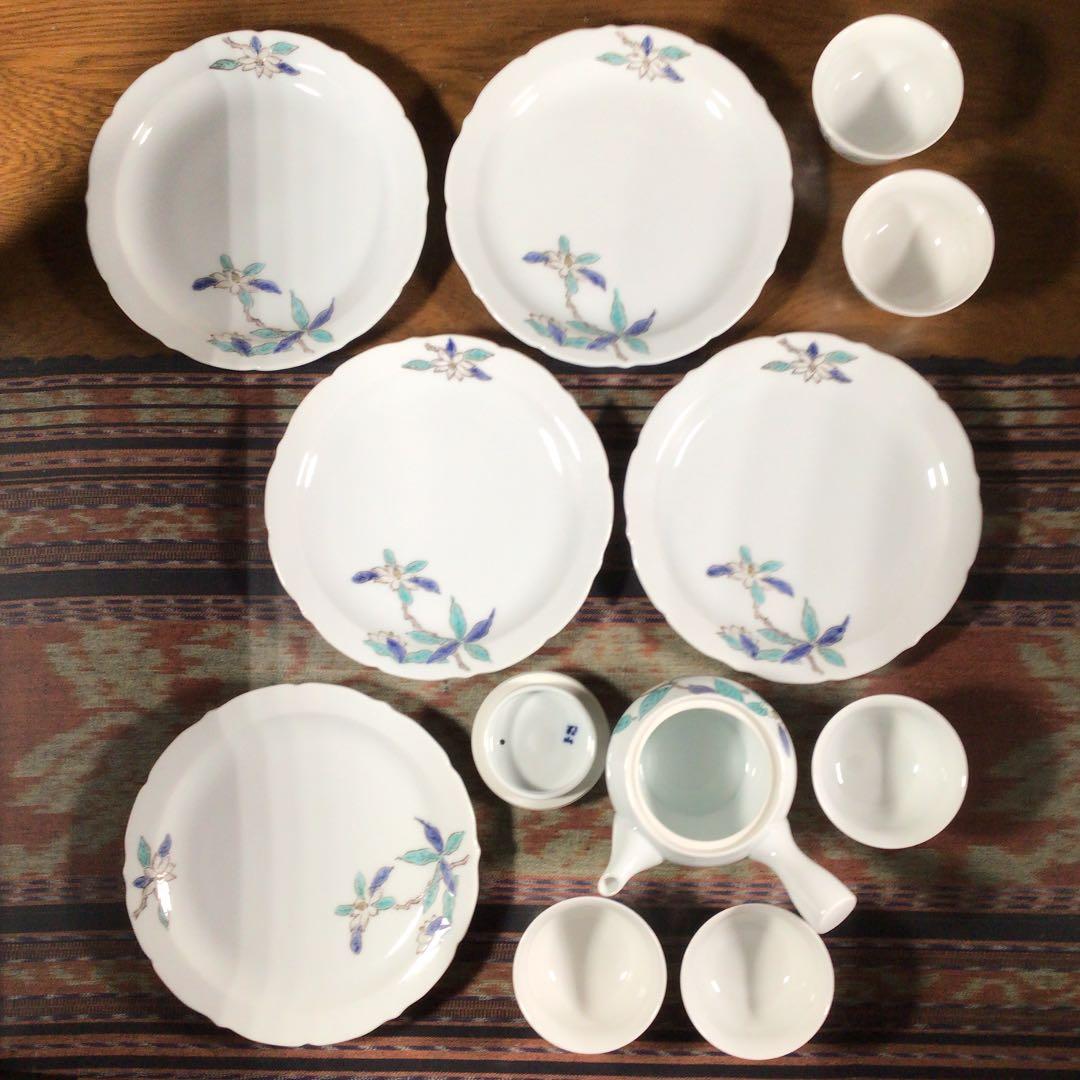 『スタうー特価』　有田焼　岩尾對山　お茶茶碗　中皿　5組　急須