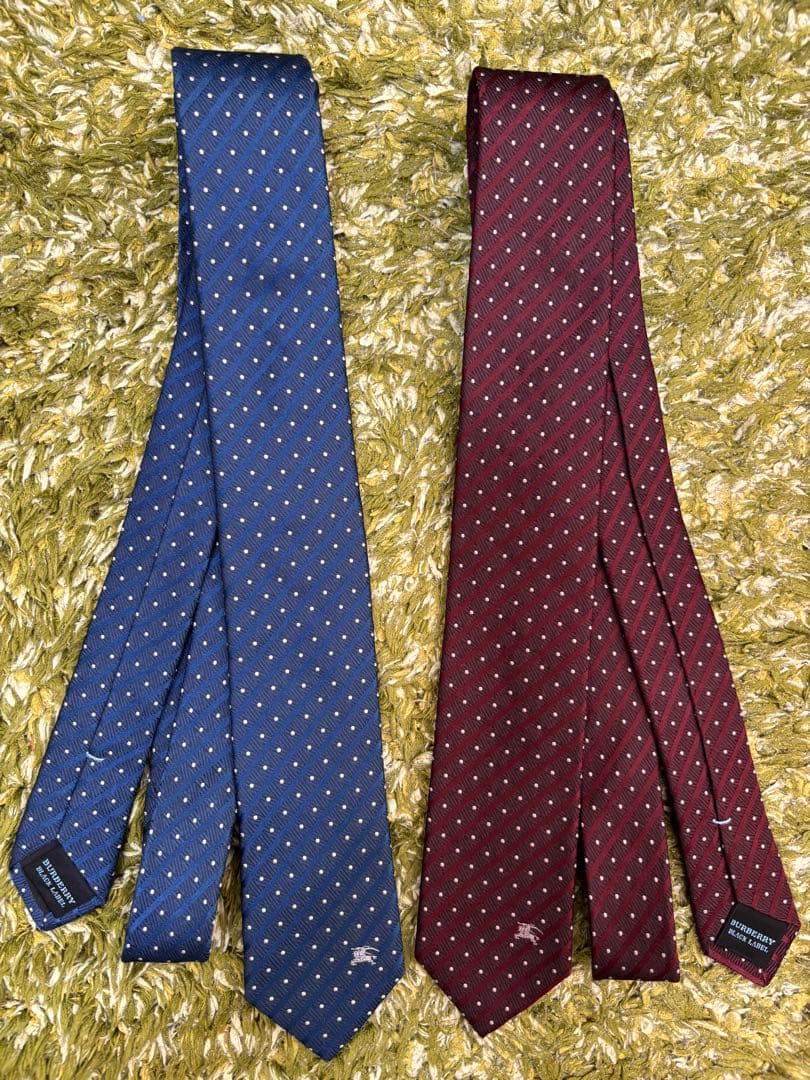 美品)BURBERRY BLACK LABELネクタイ2本セット