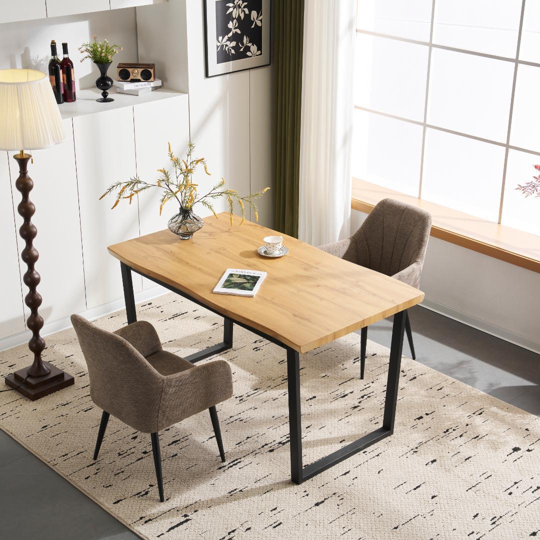 タイムセール！ダイニングテーブル　幅140cm　シンプル　おしゃれ　OAK