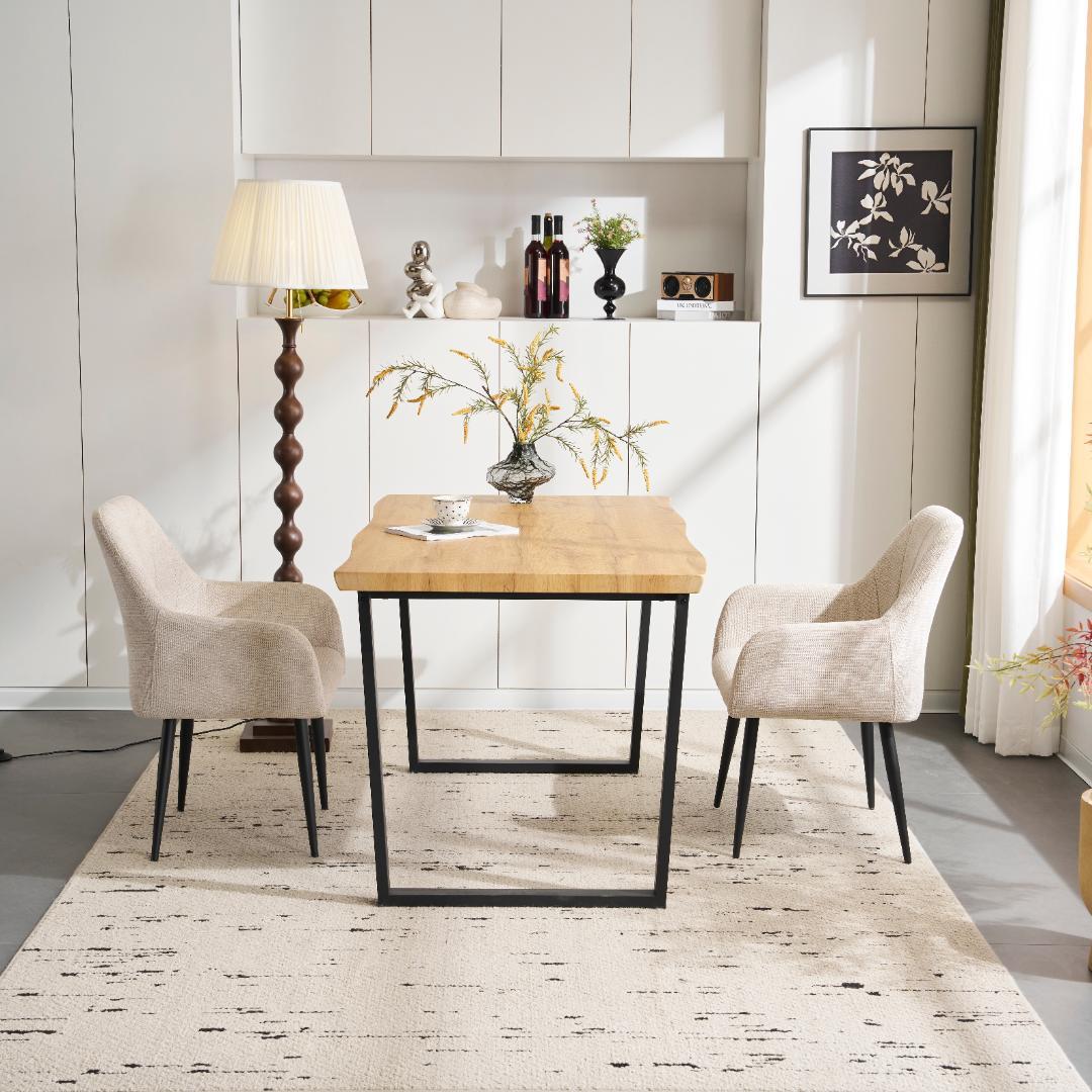 タイムセール！ダイニングテーブル　幅140cm　シンプル　おしゃれ　OAK