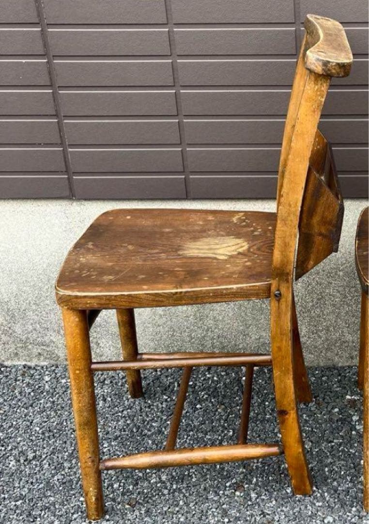 アンティーク　チャーチチェア　ダイニング　教会　椅子　イギリス　ヴィンテージ