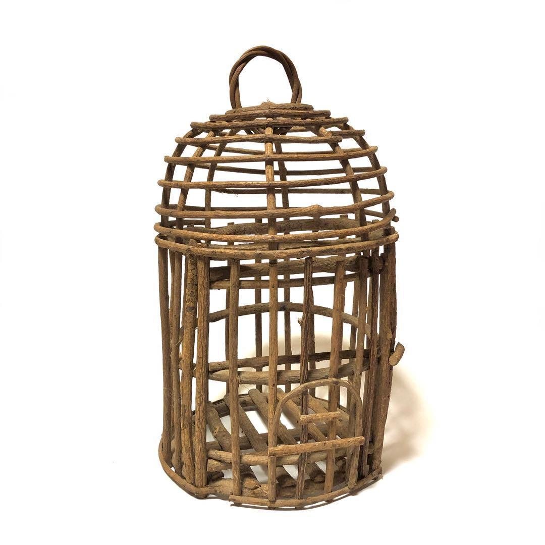 ■インテリア・オブジェ■木製　とりかご・鳥籠■木工芸・かわいい