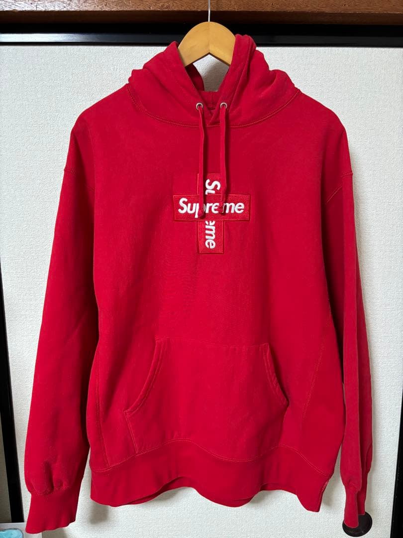 ヒロフミ様　Supreme cross box logo フーディ
