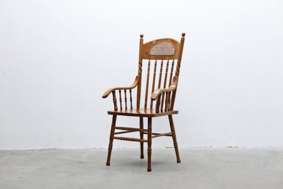 在庫2脚 shin Lee シンリー オーク ダイニング アーム チェア