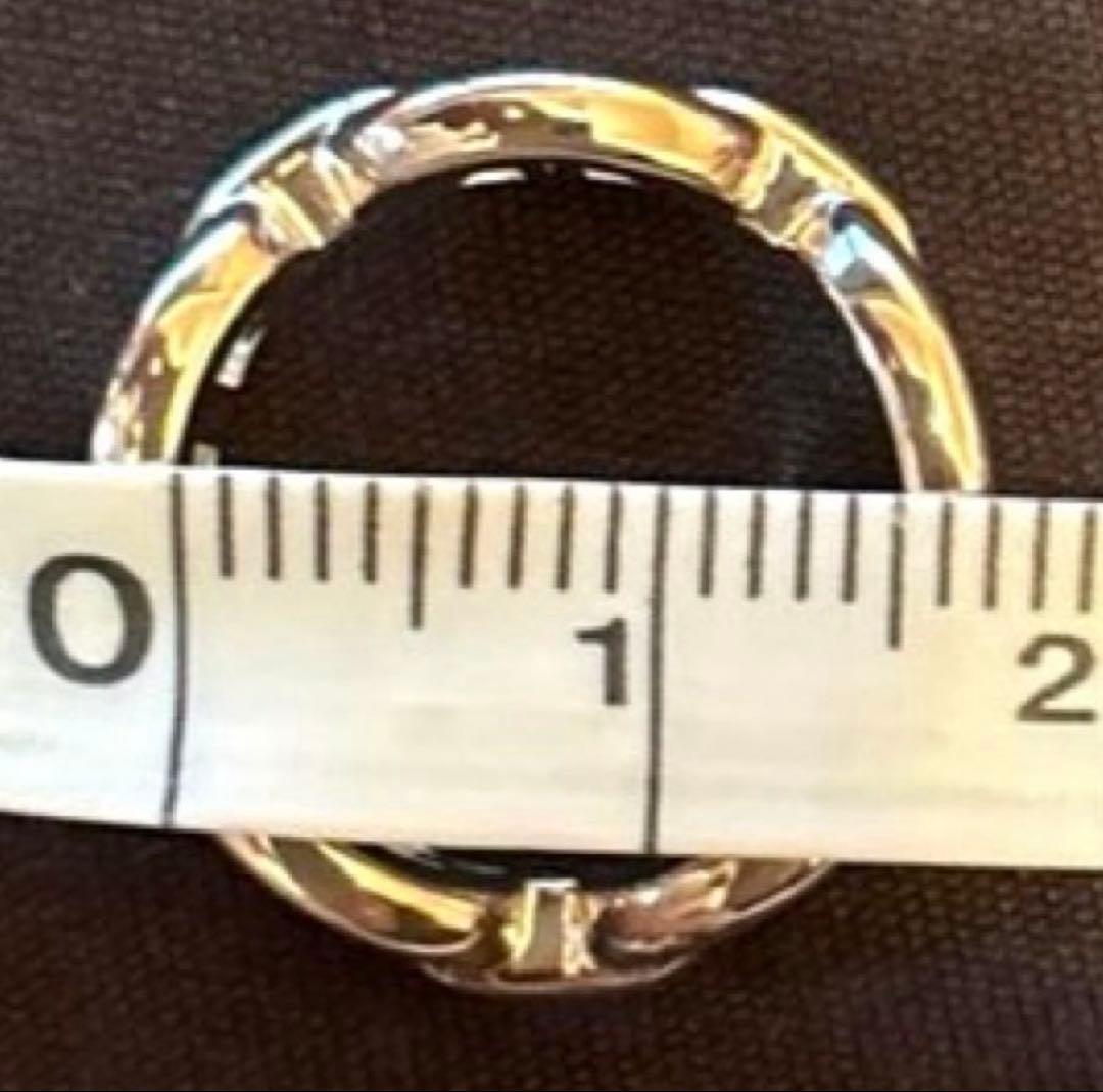 HERMESシェーヌダンクル アンシェネ リング49号/完品/極美品/正規品