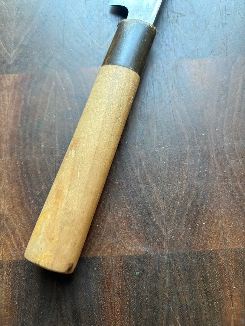 越後打刃物　武久　ケンムキ　165mm 5寸半　包丁　和包丁　白鋼　研ぎ済