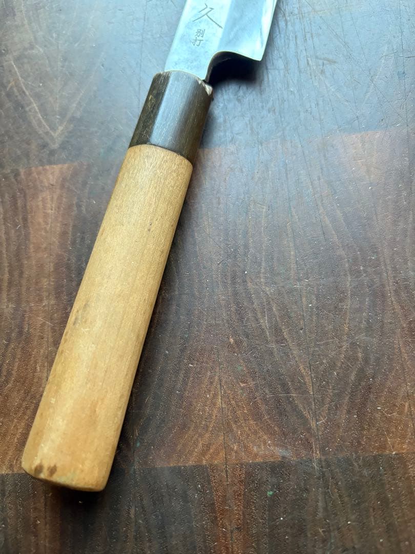 越後打刃物　武久　ケンムキ　165mm 5寸半　包丁　和包丁　白鋼　研ぎ済