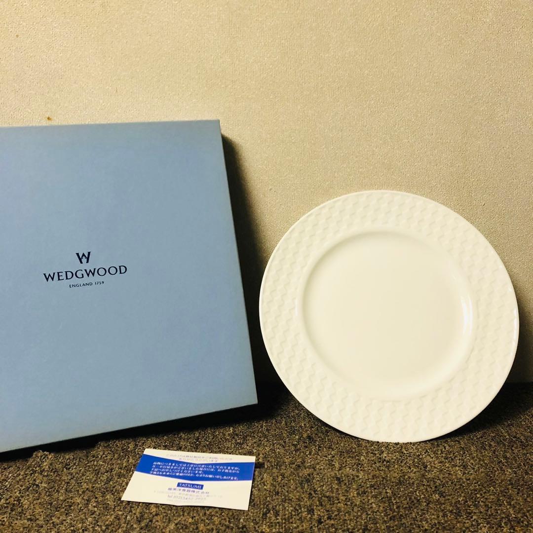 F3極美品✨ウエッジウッド NIGHT&DAY 大皿 ホワイトプレート 27cm