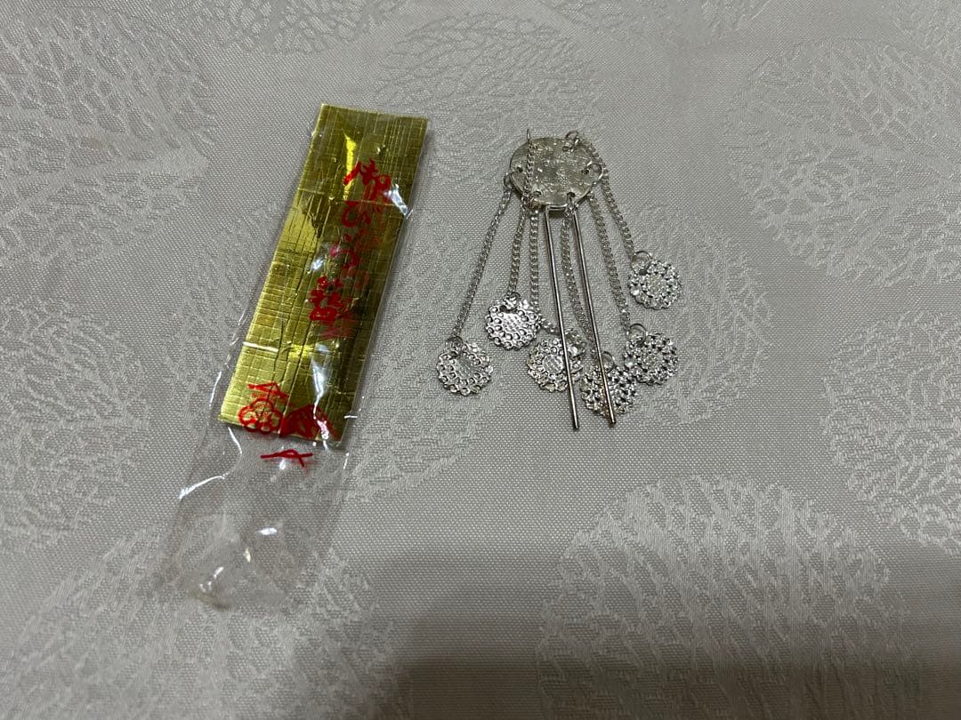 七五三 帯　7点セット 花柄 金色