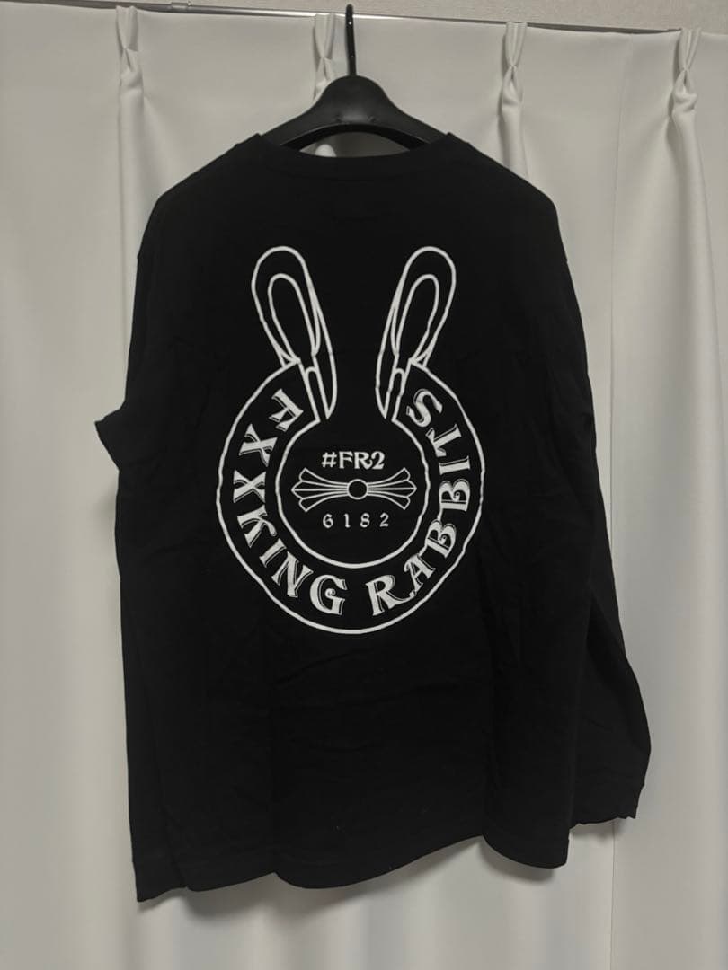 ♡希少♡ #FR2 \"エフアールツー完売デザイン\" ロゴ ロンT ブラック 黒