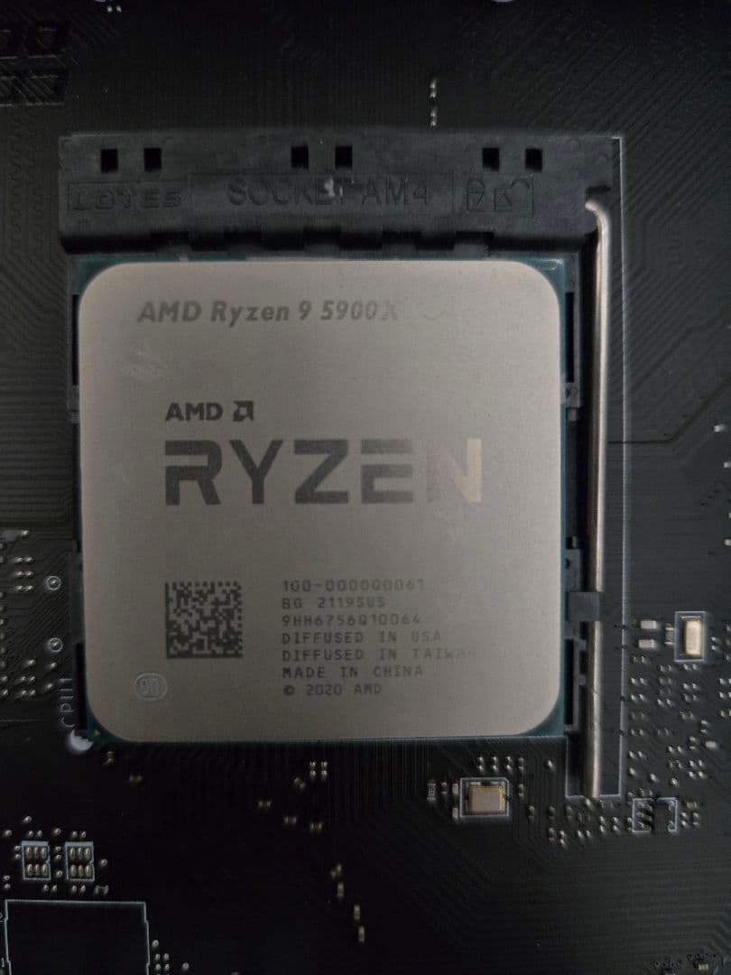 B550+ Ryzen 9 5900X+ DDR4 8gb*4p枚