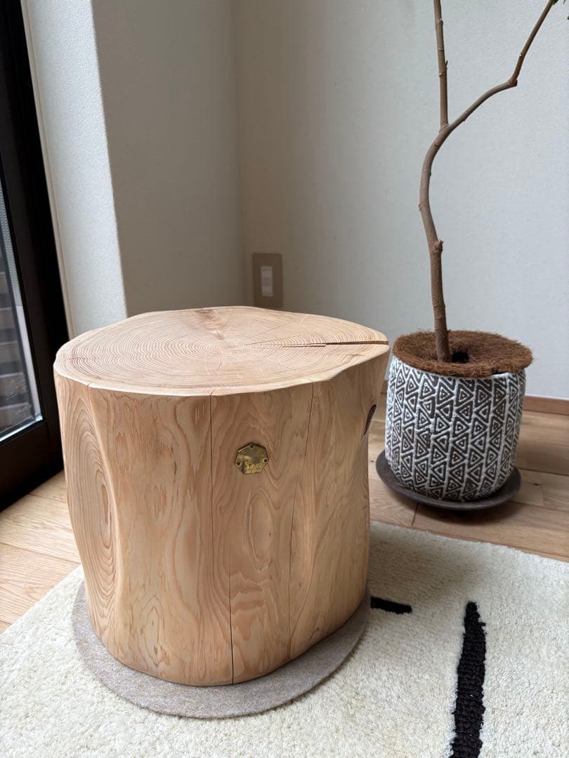 Cul de Sac カルデサック 青森ヒバ スツール 丸太