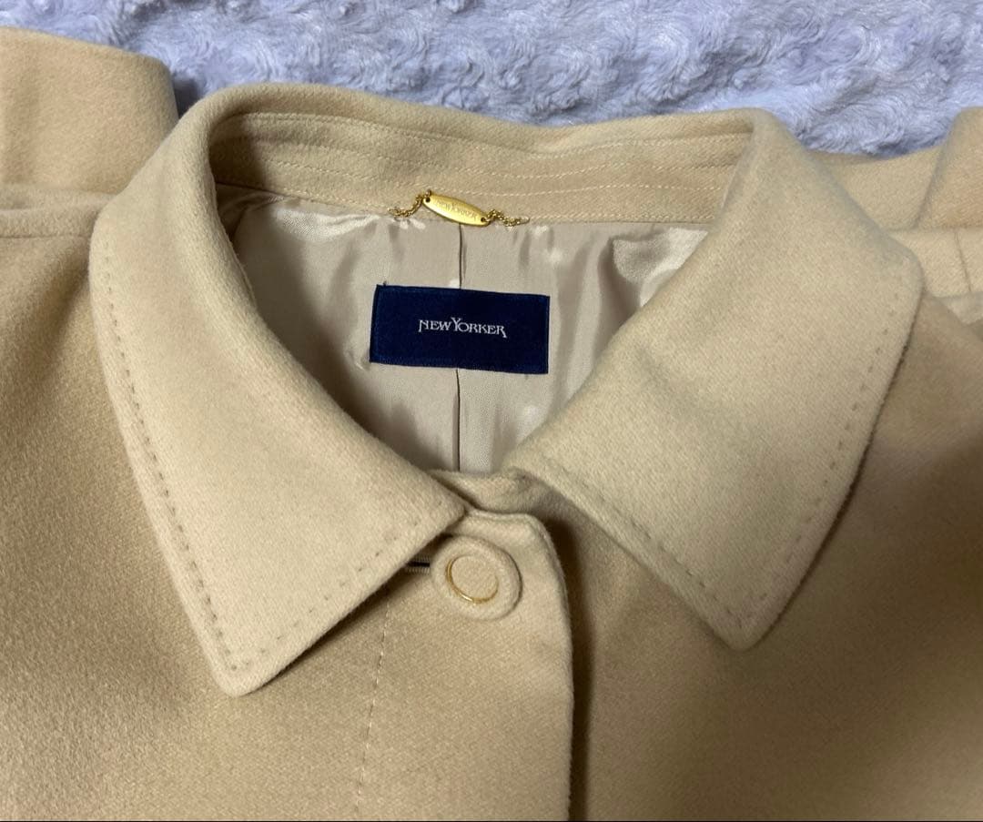 大きいサイズ　NEW YORKER ベージュ　ロングコート　25号