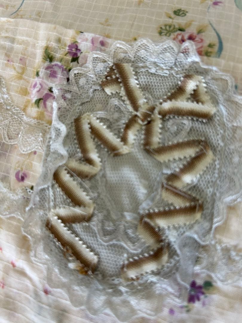 未使用さえらアキアカネ裏表リバーシブル☆レアレースフリルエプロン超可愛い素敵上品