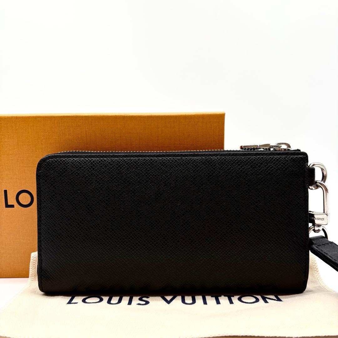 【極美品 IC搭載】ルイヴィトン ジッピードラゴンヌ タイガ 長財布 ブラック