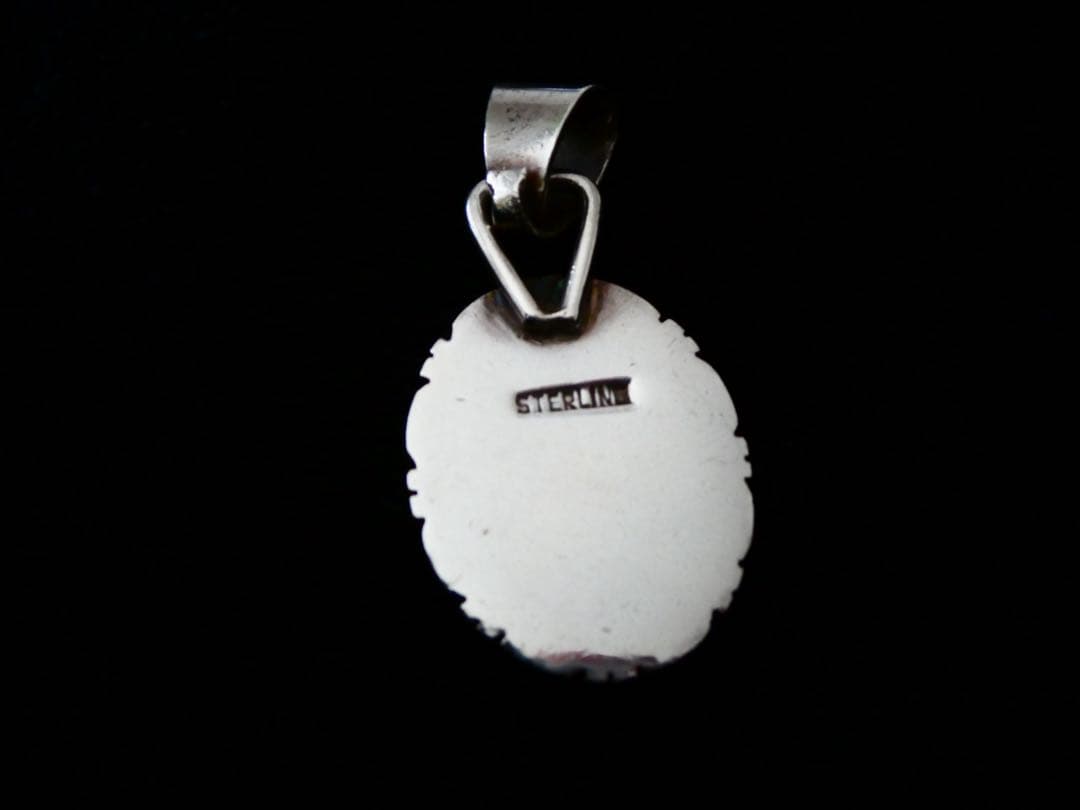 （ホ）✨美品✨ホワイトターコイズ （ホワイトバッファロー）シルバー ペンダント