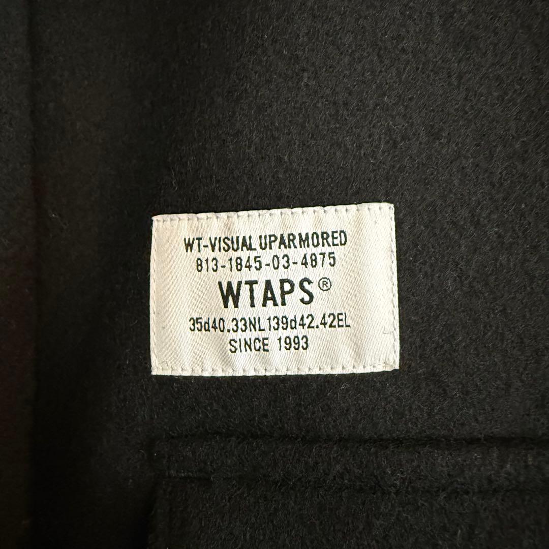 【美品・L】WTAPS JFW-01 JACKET MELTON BLACK 黒
