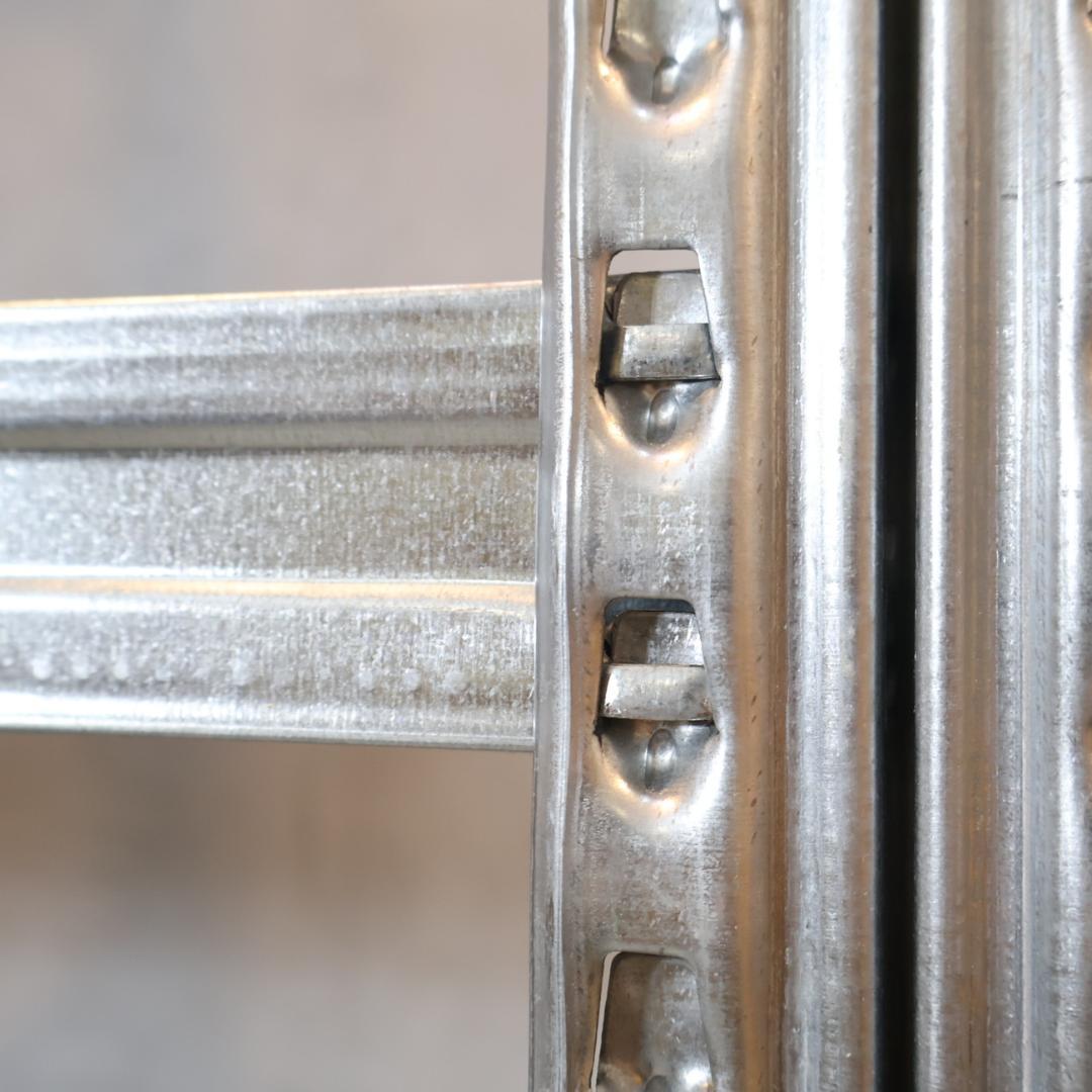 LSISTEM メタルシステム 4段ワイドシェルフ インダストリアル