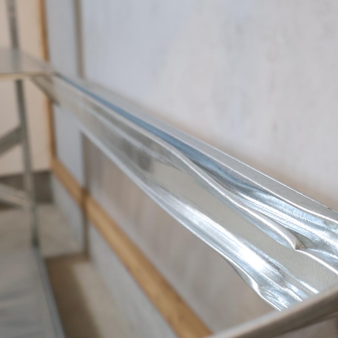 LSISTEM メタルシステム 4段ワイドシェルフ インダストリアル