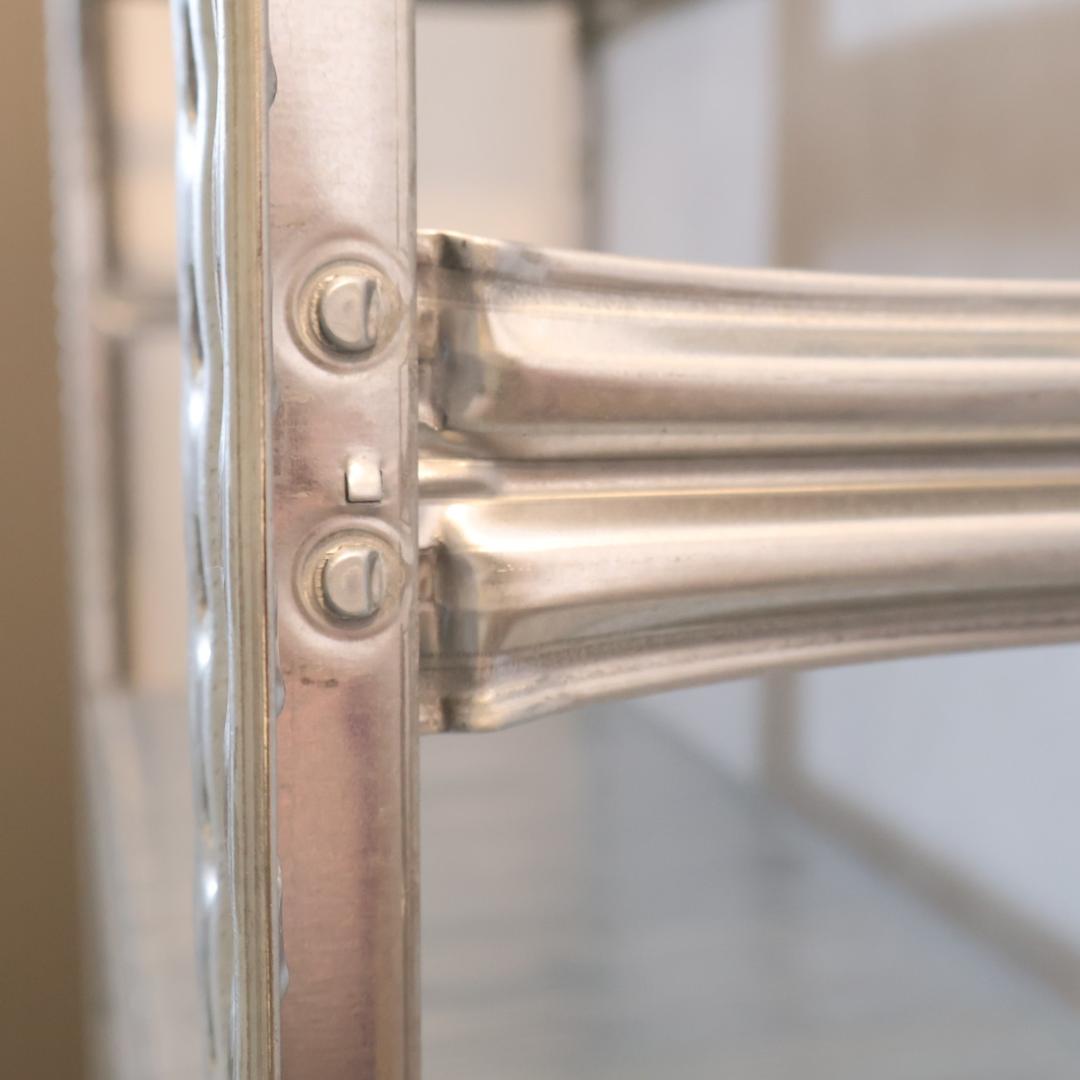 LSISTEM メタルシステム 4段ワイドシェルフ インダストリアル