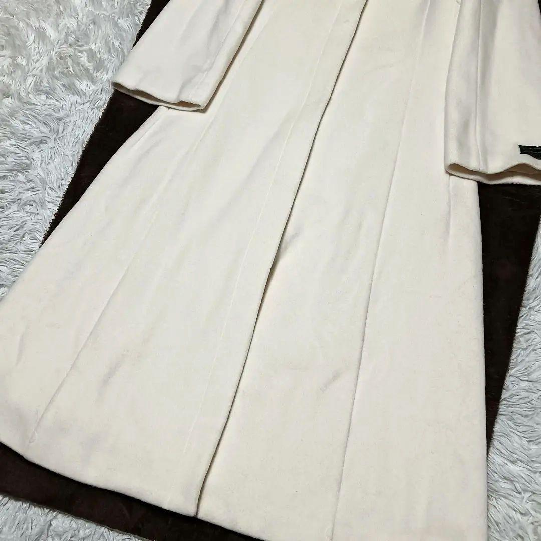 【タグ付】セルフォード　ノーカラーロングコート　カシミヤ混　Aライン　マキシ丈