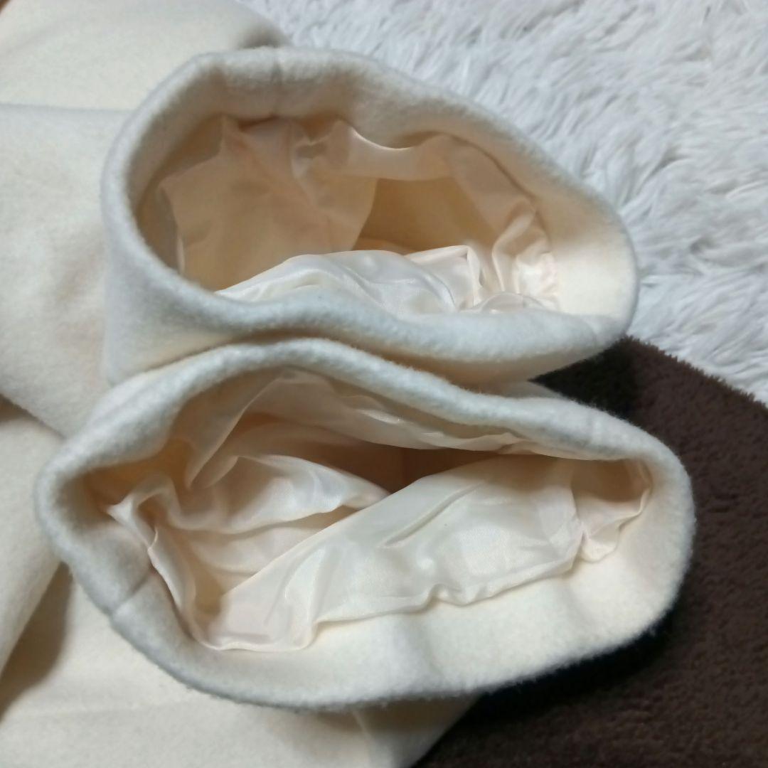 【タグ付】セルフォード　ノーカラーロングコート　カシミヤ混　Aライン　マキシ丈