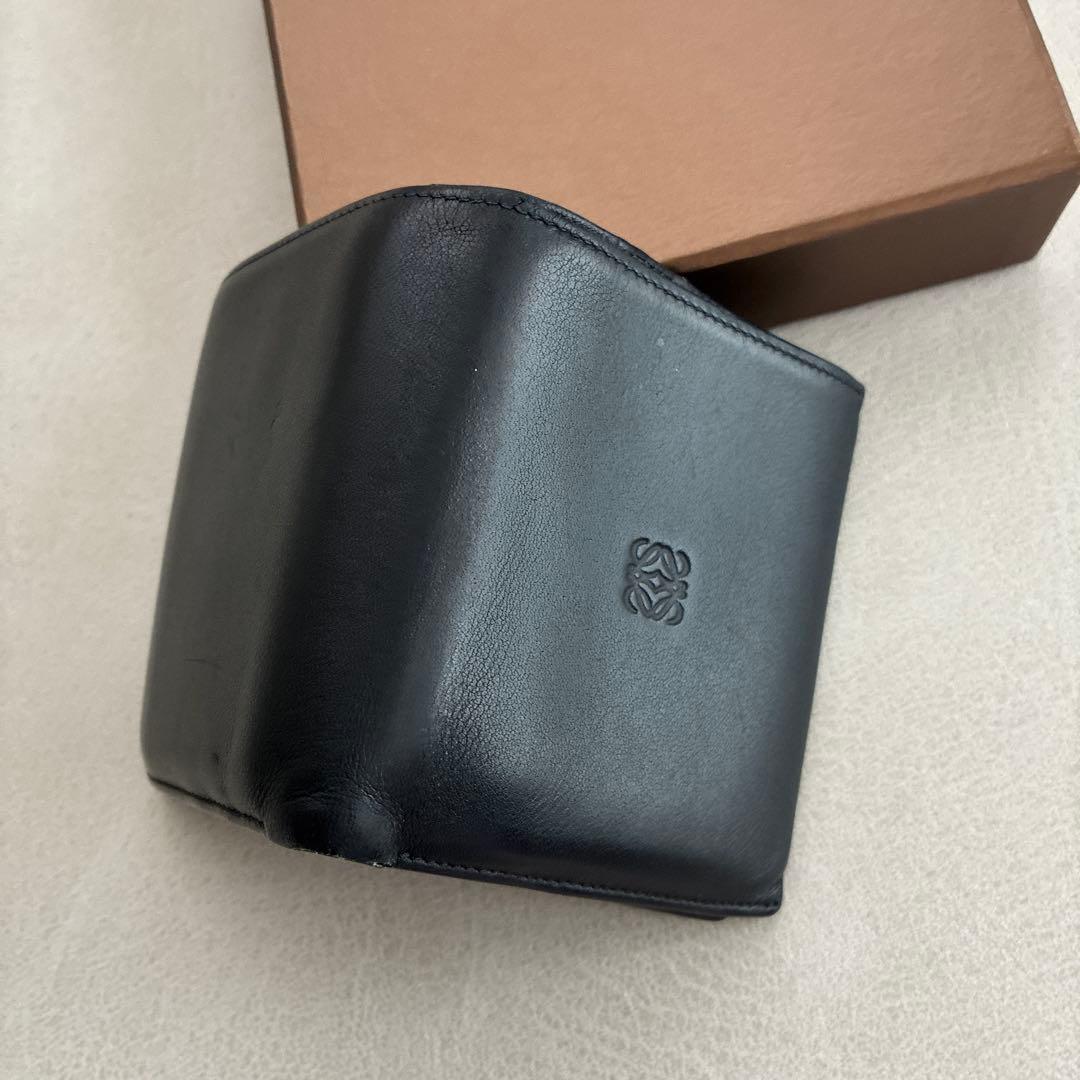ロエベLOEWE アナグラム　二つ折り財布　ナッパレザー　スペイン製