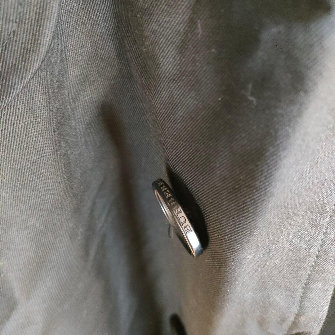 バーバリーロンドン トレンチコート ノバチェック 黒 英国製 XL 状態良好♪