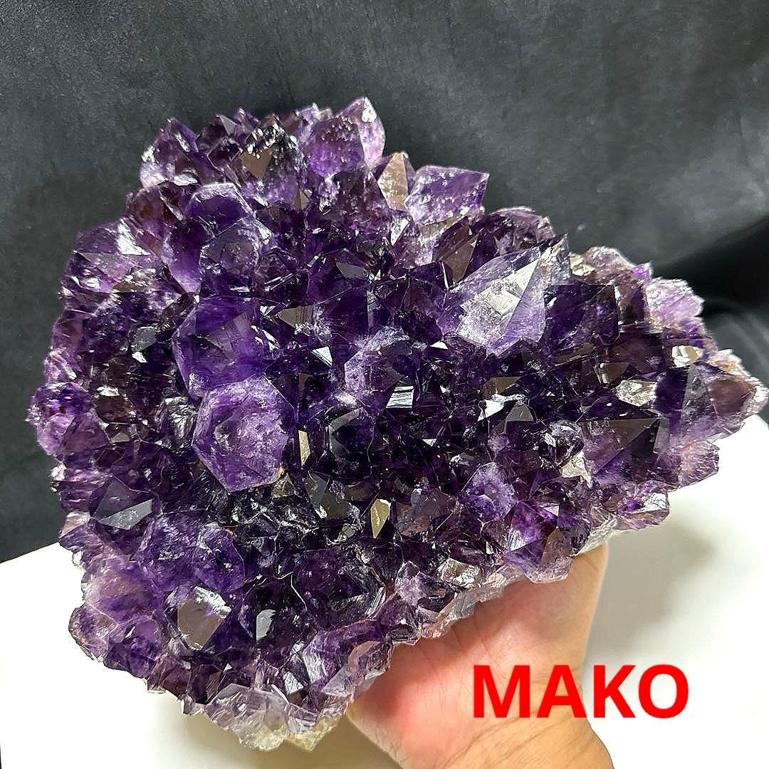 M1834☆アメジストクラスター4.8Kg☆ブラジル産☆天然石☆N51014